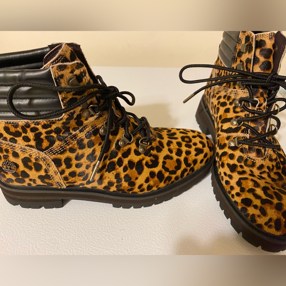 NEW Timberland London Animal Print Calf Bootie Women 10